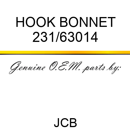 HOOK BONNET 231/63014