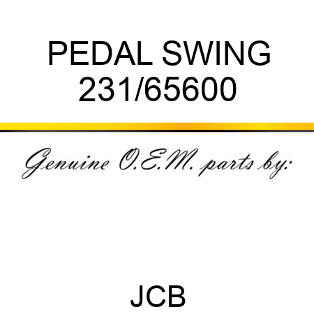 PEDAL SWING 231/65600