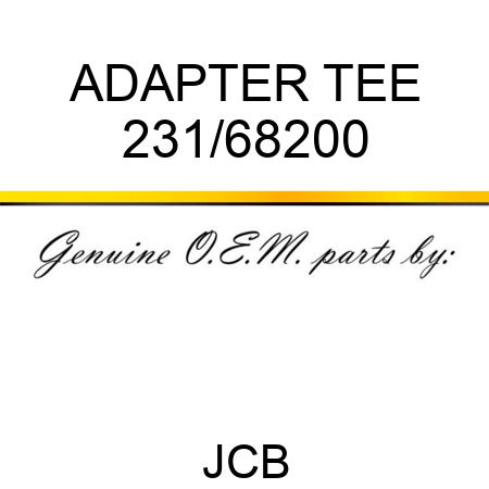 ADAPTER TEE 231/68200