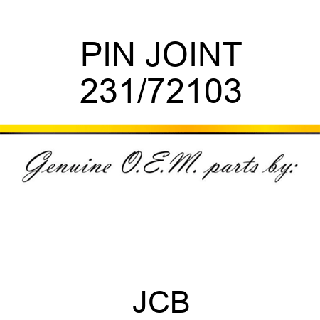 PIN JOINT 231/72103