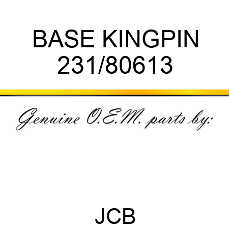 BASE KINGPIN 231/80613
