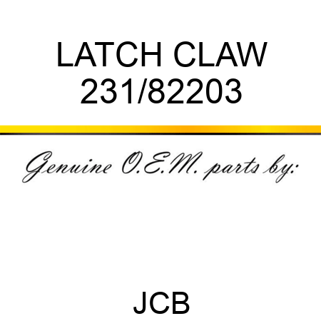 LATCH CLAW 231/82203