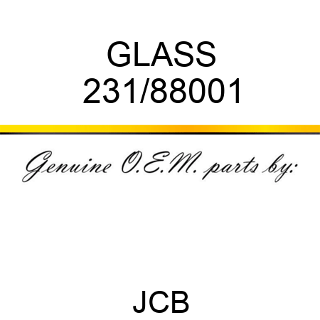 GLASS 231/88001