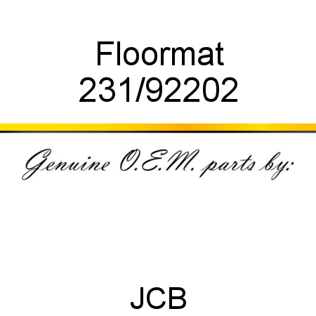 Floormat 231/92202