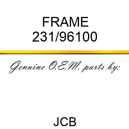 FRAME 231/96100