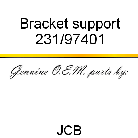 Bracket, support 231/97401