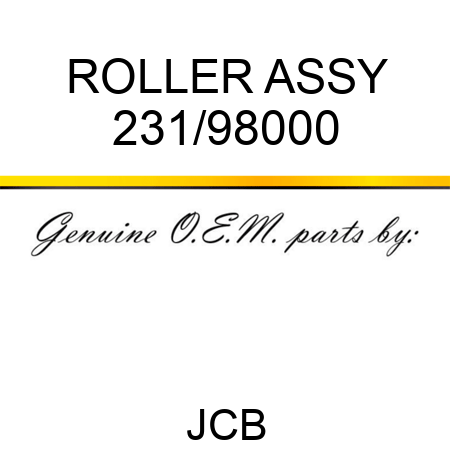 ROLLER ASSY 231/98000