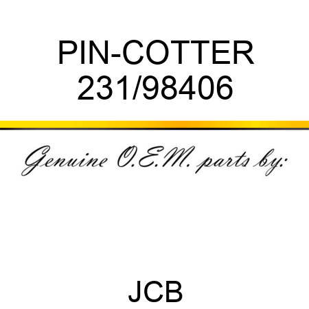 PIN-COTTER 231/98406