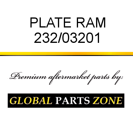 PLATE RAM 232/03201