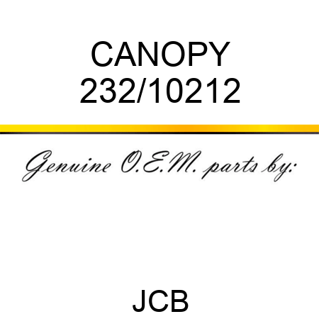 CANOPY 232/10212