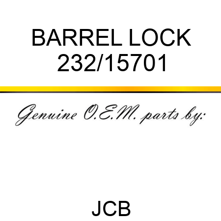 BARREL LOCK 232/15701