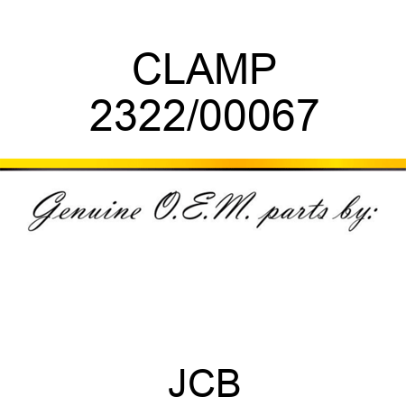 CLAMP 2322/00067
