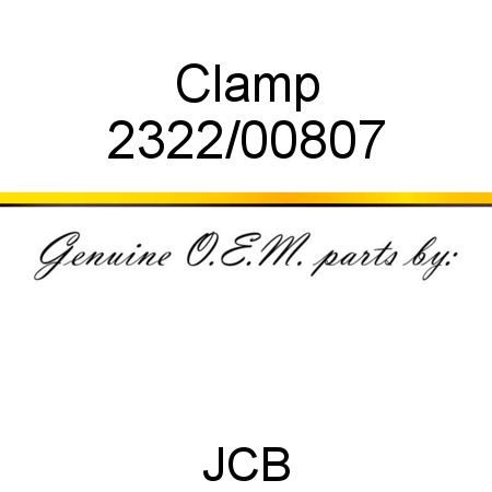 Clamp 2322/00807