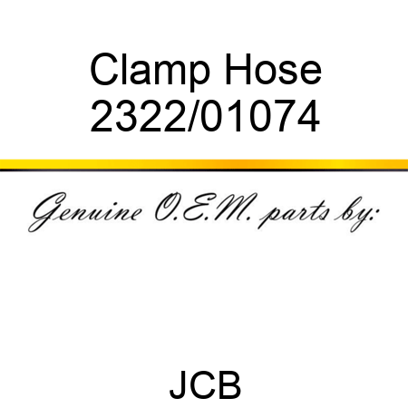Clamp Hose 2322/01074