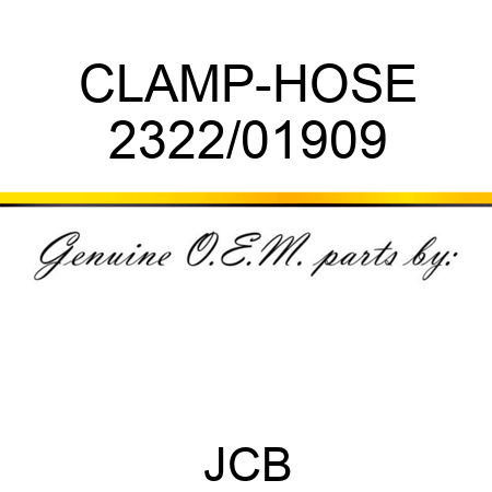 CLAMP-HOSE 2322/01909