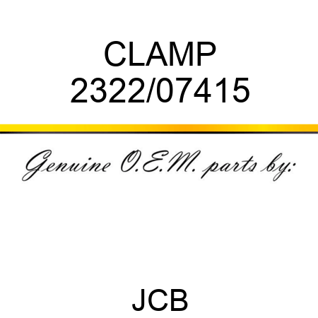 CLAMP 2322/07415