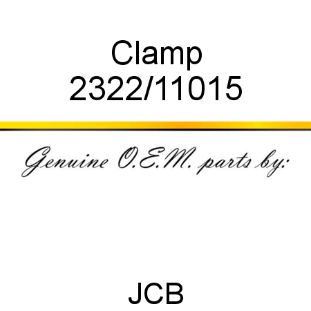 Clamp 2322/11015