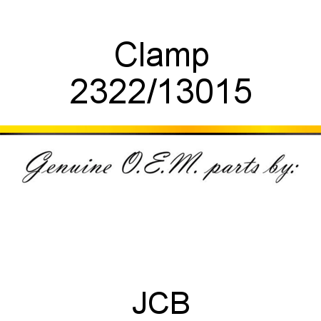 Clamp 2322/13015