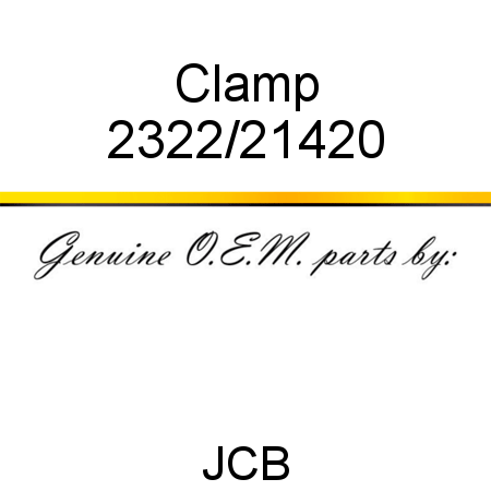 Clamp 2322/21420