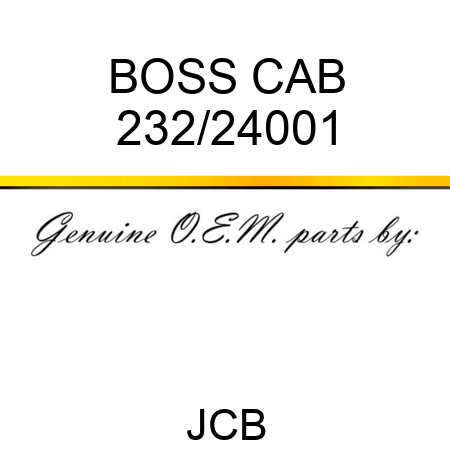 BOSS CAB 232/24001