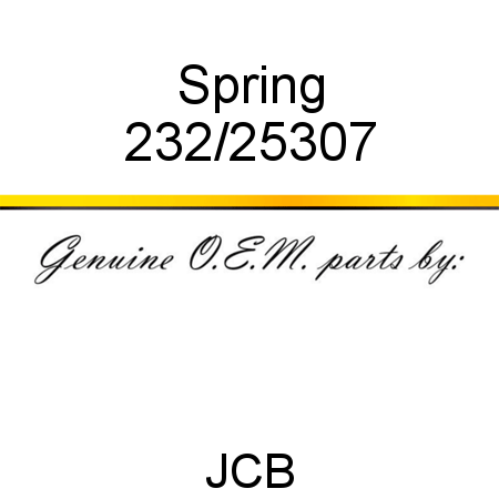 Spring 232/25307