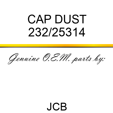 CAP DUST 232/25314