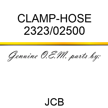 CLAMP-HOSE 2323/02500