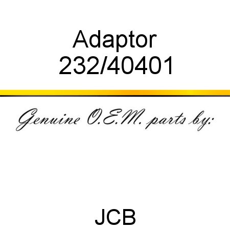 Adaptor 232/40401