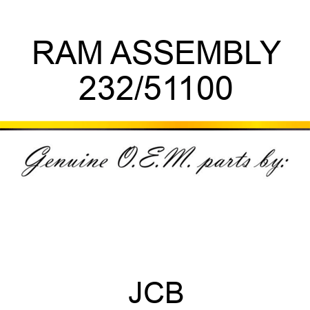 RAM ASSEMBLY 232/51100