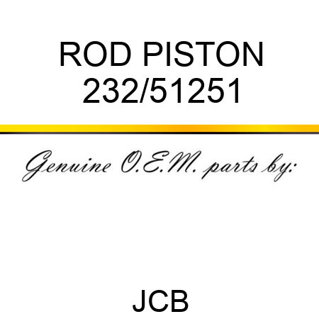 ROD PISTON 232/51251