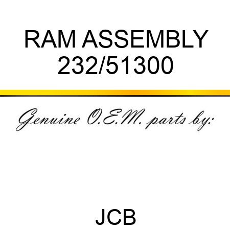RAM ASSEMBLY 232/51300