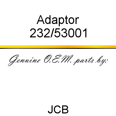 Adaptor 232/53001