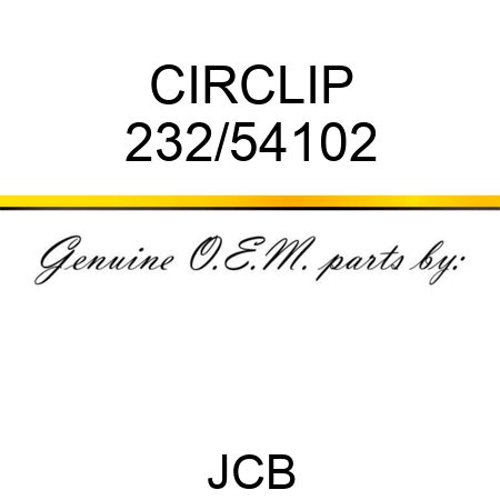 CIRCLIP 232/54102