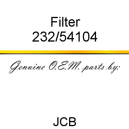 Filter 232/54104