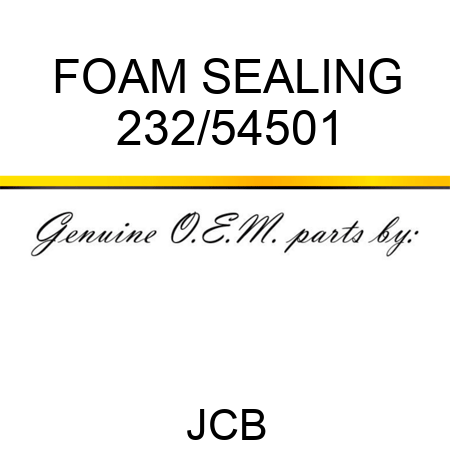 FOAM SEALING 232/54501