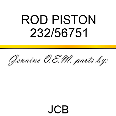 ROD PISTON 232/56751