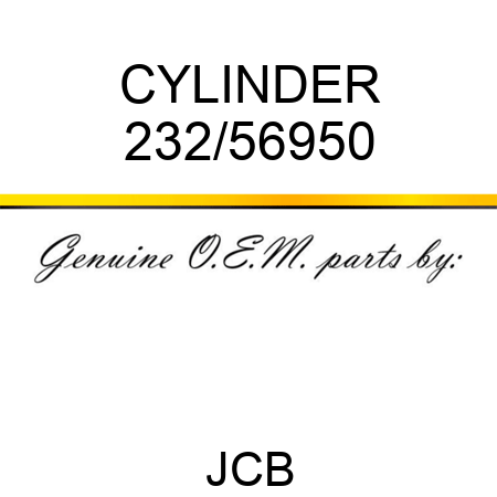 CYLINDER 232/56950