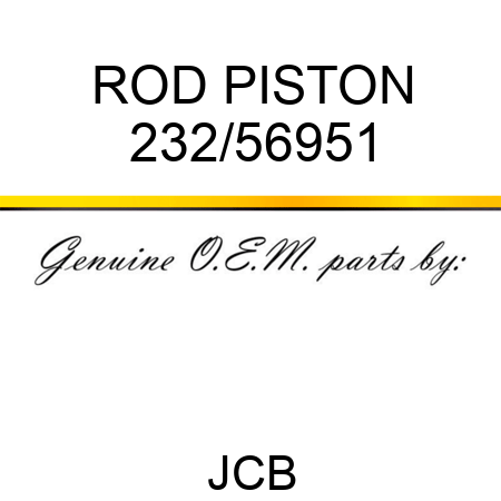 ROD PISTON 232/56951