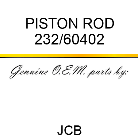 PISTON ROD 232/60402