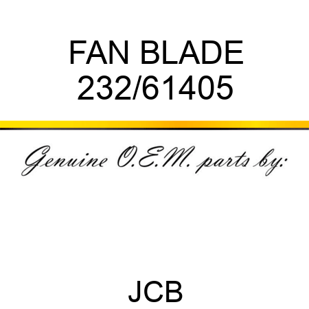 FAN BLADE 232/61405