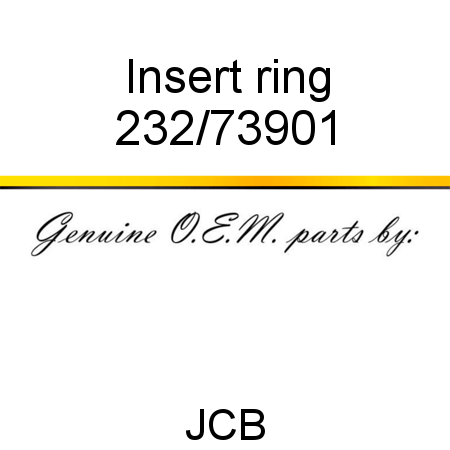Insert, ring 232/73901