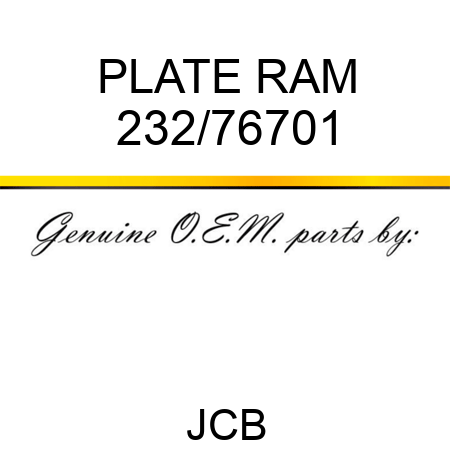 PLATE RAM 232/76701