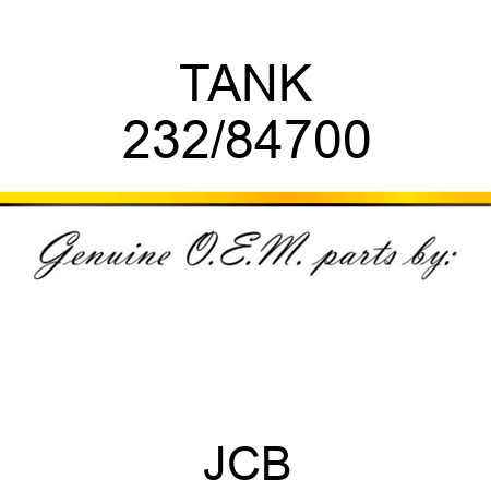TANK 232/84700