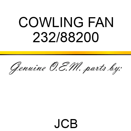 COWLING FAN 232/88200