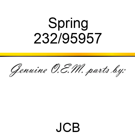 Spring 232/95957