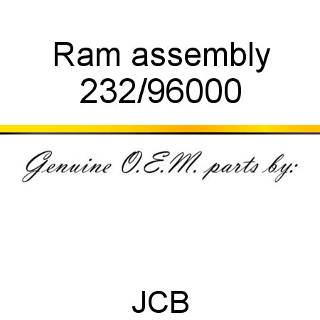 Ram, assembly 232/96000