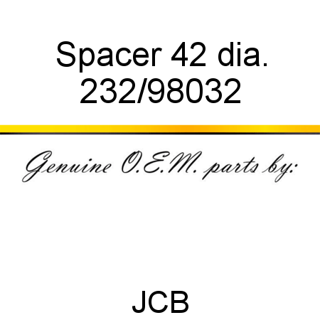 Spacer, 42 dia. 232/98032