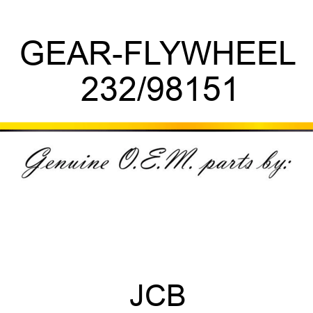 GEAR-FLYWHEEL 232/98151