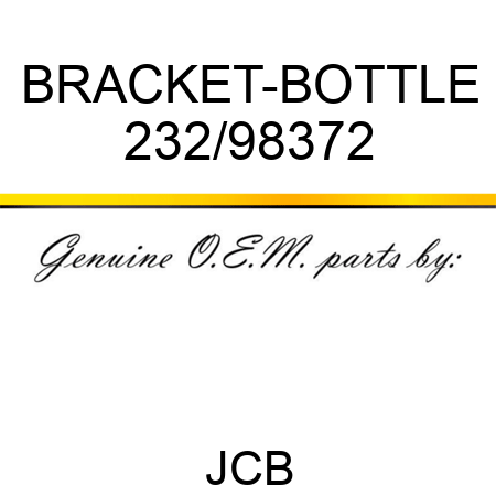 BRACKET-BOTTLE 232/98372