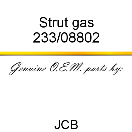 Strut, gas 233/08802